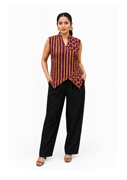 Angrakha Fusion WaistCoat Top
