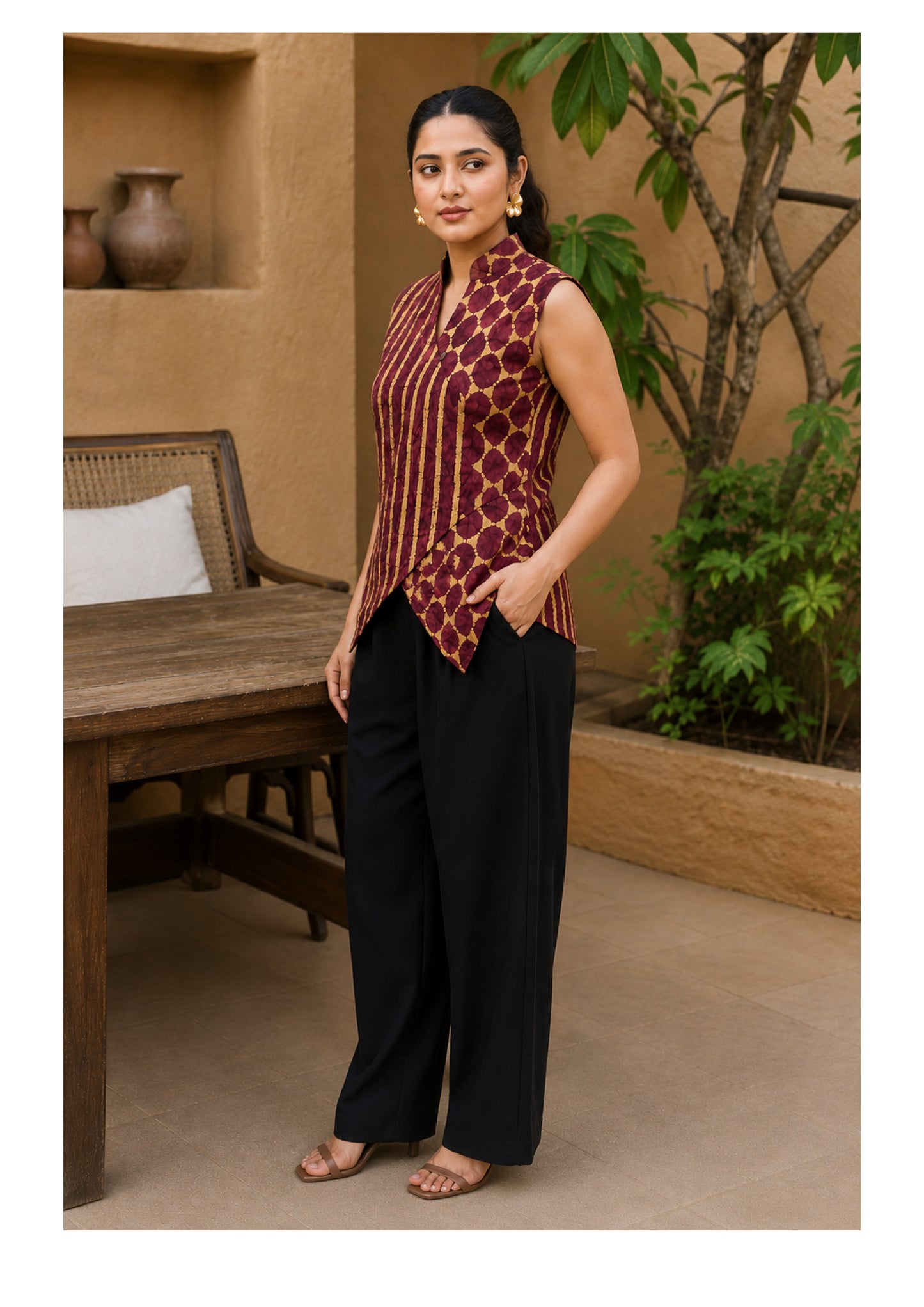 Angrakha Fusion WaistCoat Top