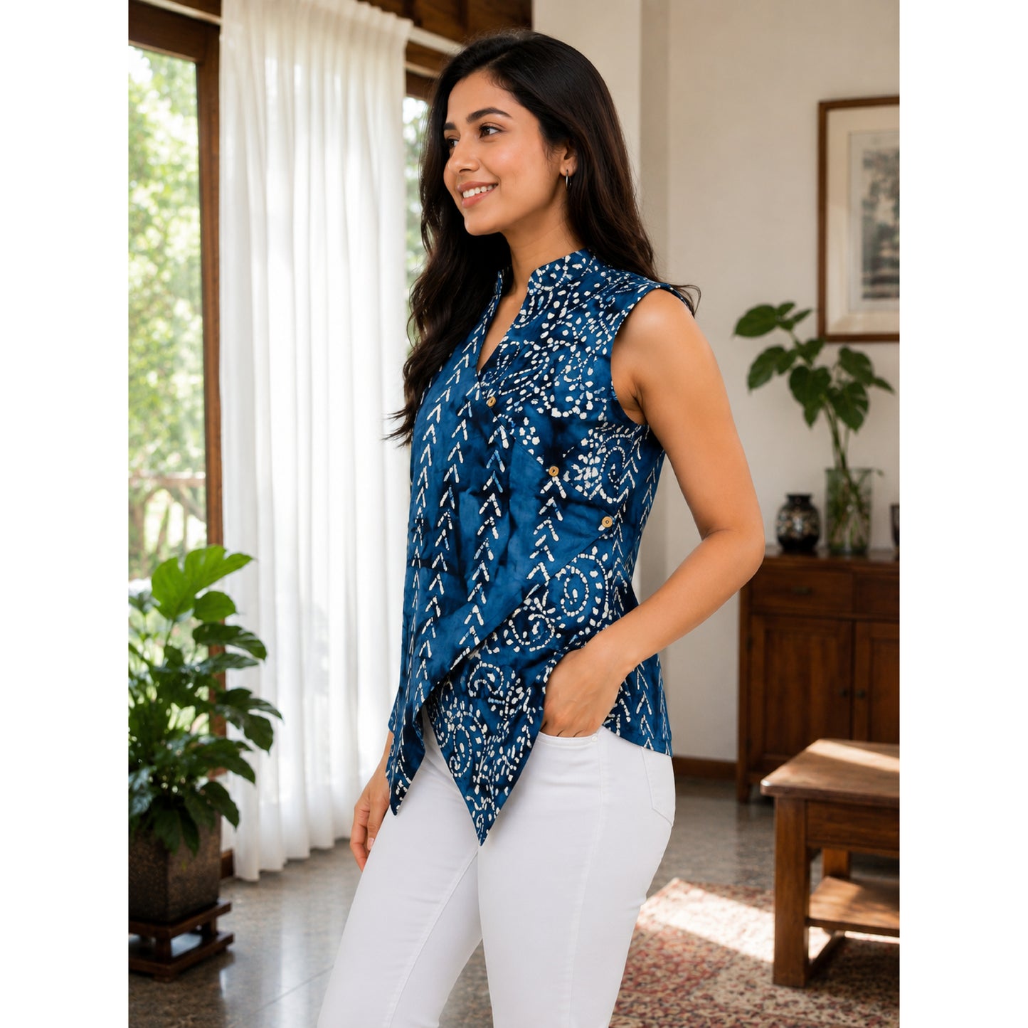 Angrakha Fusion WaistCoat Top