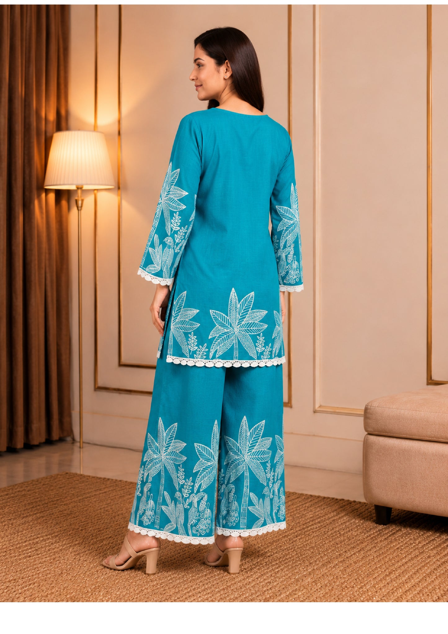 Cerulean Palm Co-ord Set