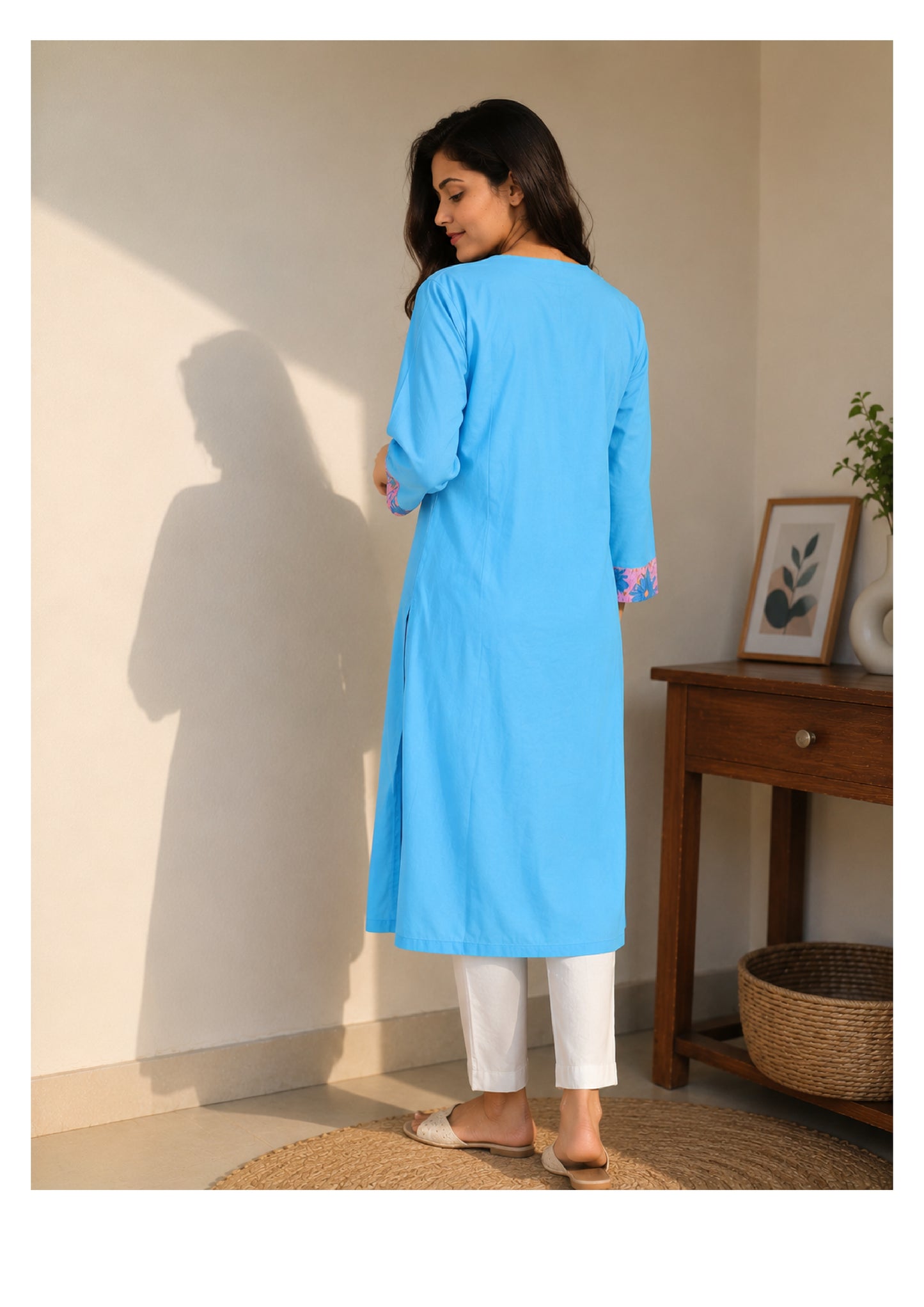 Floral Asymmetry Kurta